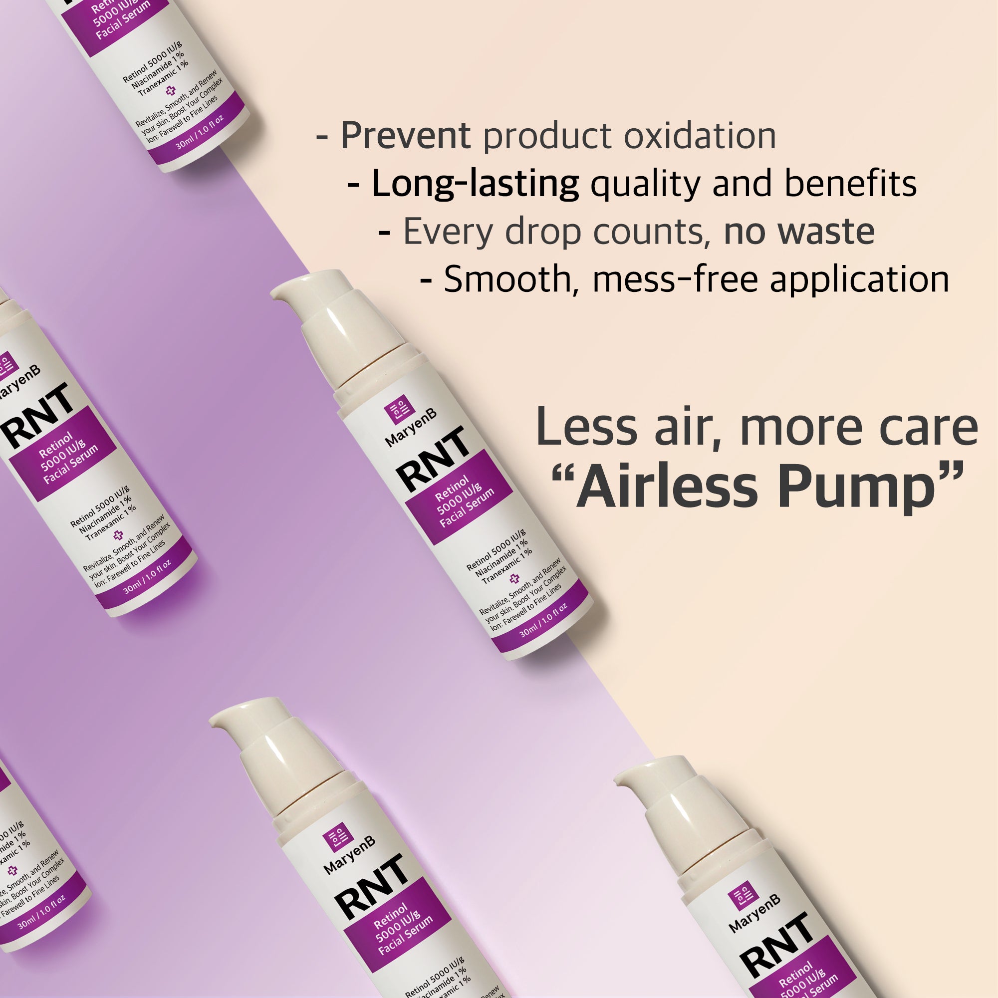 MaryenB RNT Retinol 5000IU Night Serum 1 Fl Oz - Anti-Aging Treatment